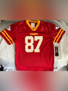NFL Team Apparel Youth Travis Kelce Kansas City Chiefs Jersey